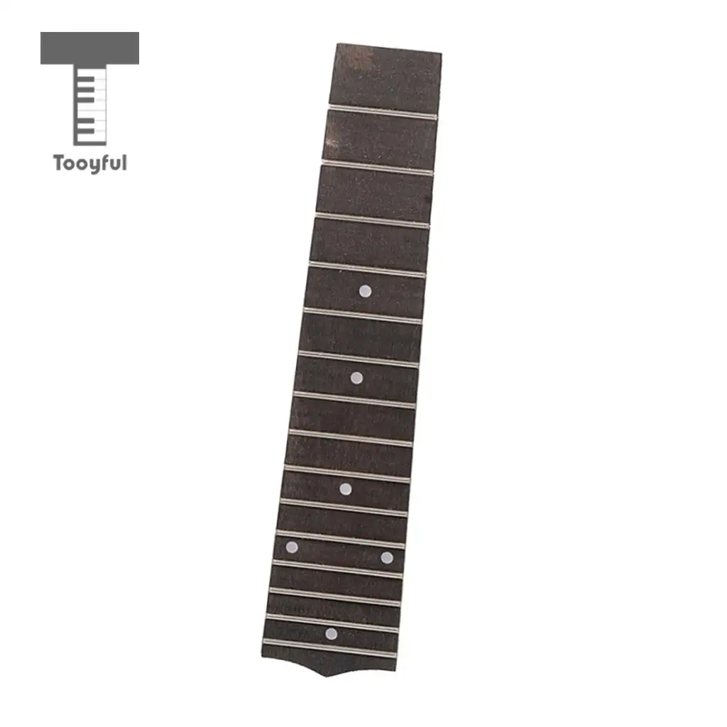 Tooyful Rosewood 15 frets Ukulele Fingerboard Fretboard Mini 21 inch Ukulele Parts