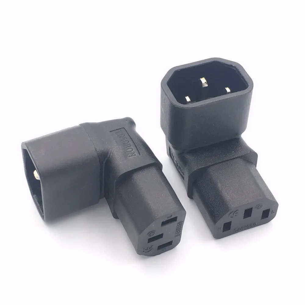 

Right Angled IEC Adapter UP Angled IEC 320 C14 to C13 Adapter for lcd wall mount TV
