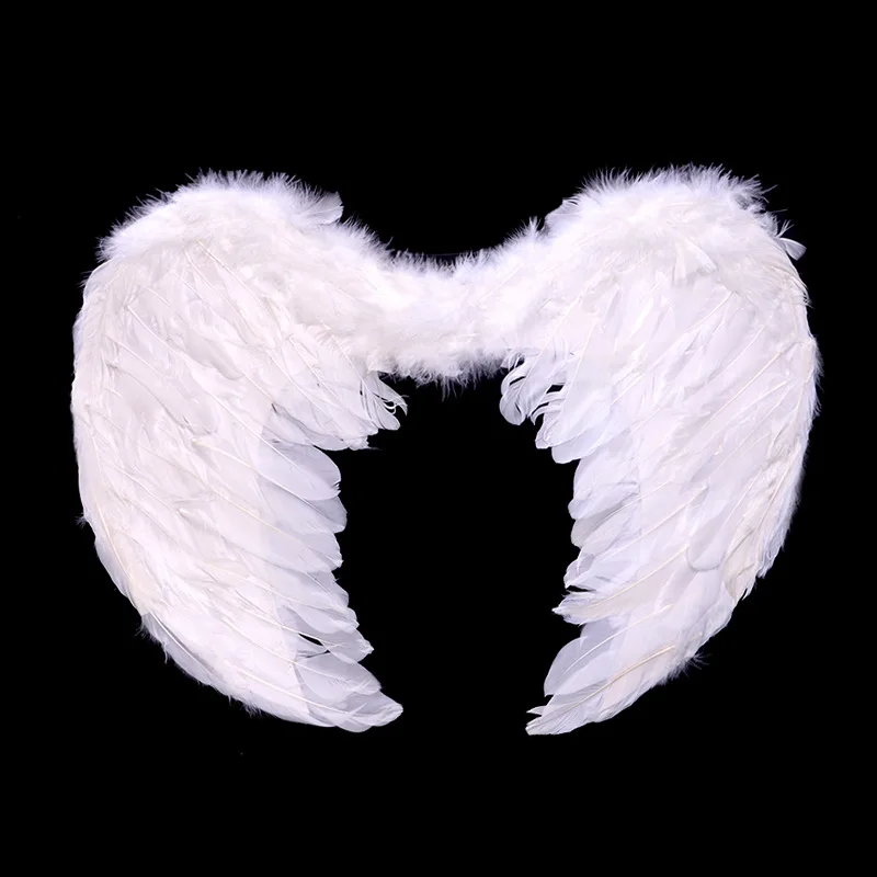 S//M//L Angel Feather Wings Photo Prop Stage Show Costume Wedding Party