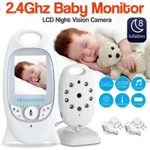 601 радио Няня для детей монитор английское меню 2,0 дюймов ЖК 8 колыбельных монитор температуры 2 способ разговора ИК ночного видения