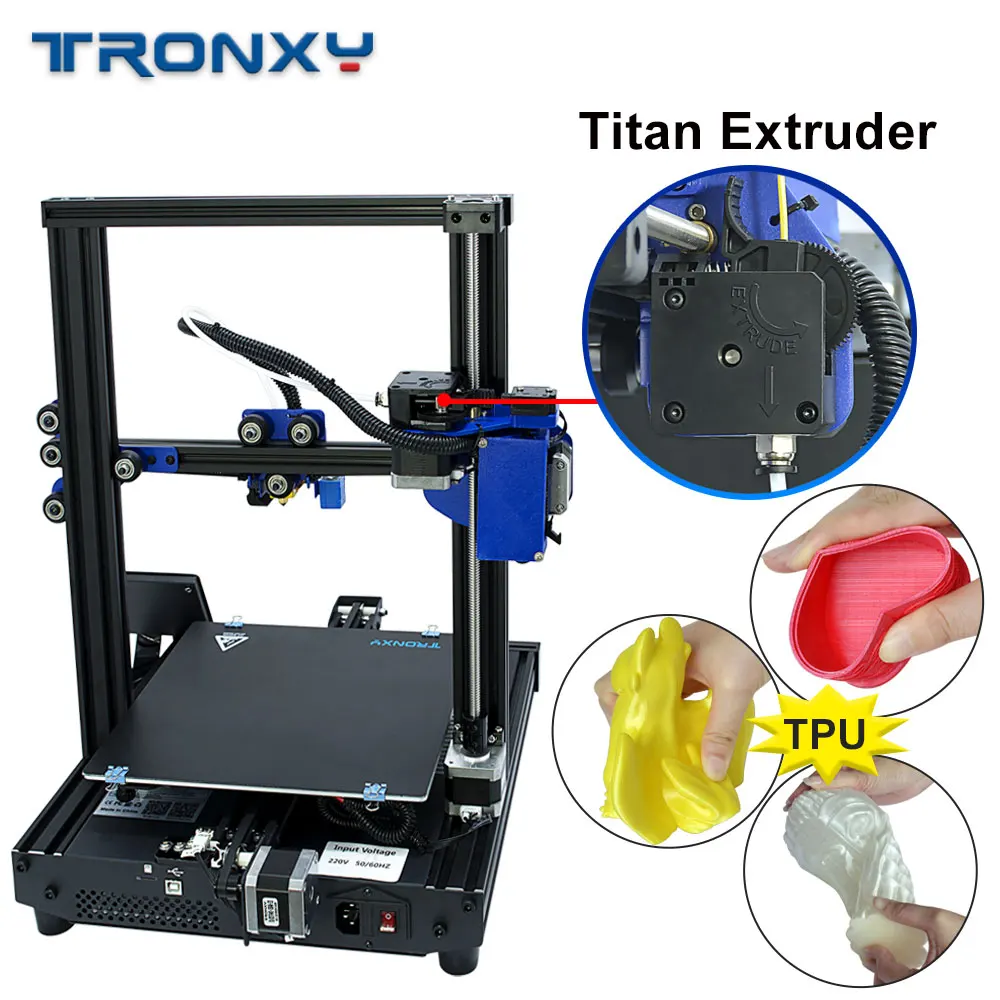 Tronxy XY-2 PRO 3D Printer Fully Functional Silence Mainboard 3.5 Inch Touch screen Auto leveling Sensor High Precision Printing 