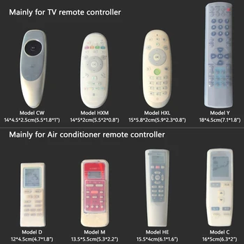 

1PCS Silicone TV Air Condition Remote Control Protector Cover Translucent Home Waterproof Dust-proof Protective Case