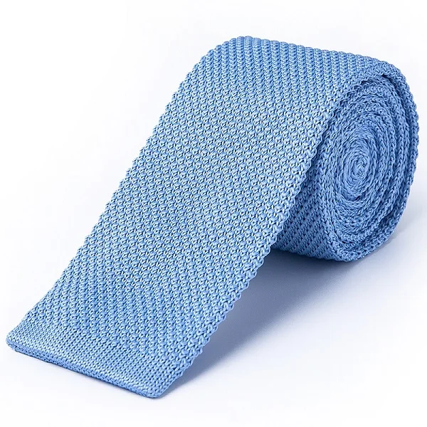 Портной Смит Вязаный Галстук 6 см вышивка в горошек полосы простые вязанные Галстуки мужской костюм сплошной тонкий тканый галстук для мужчин - Цвет: Knit Tie KT-019
