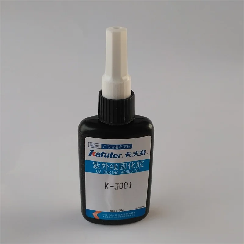 

Kafuter 50g K-3001 UV glue glass metal plastic glue super viscosity universal free shipping
