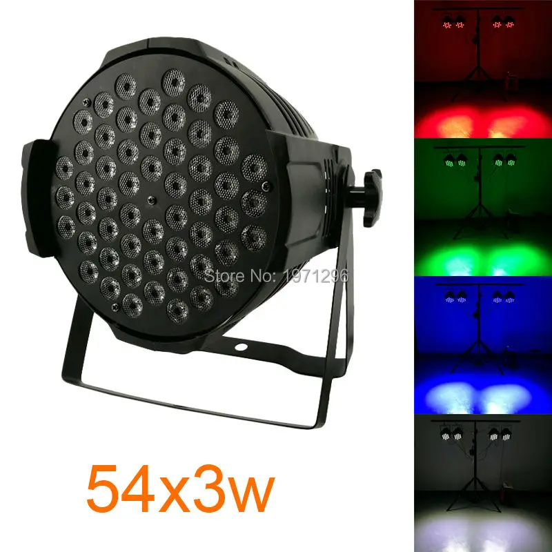 

DJ Disco Lighting Par Led 54x3W RGBW Stage Par Light DMX Controller Party Disco Bar Strobe Dimming Effect