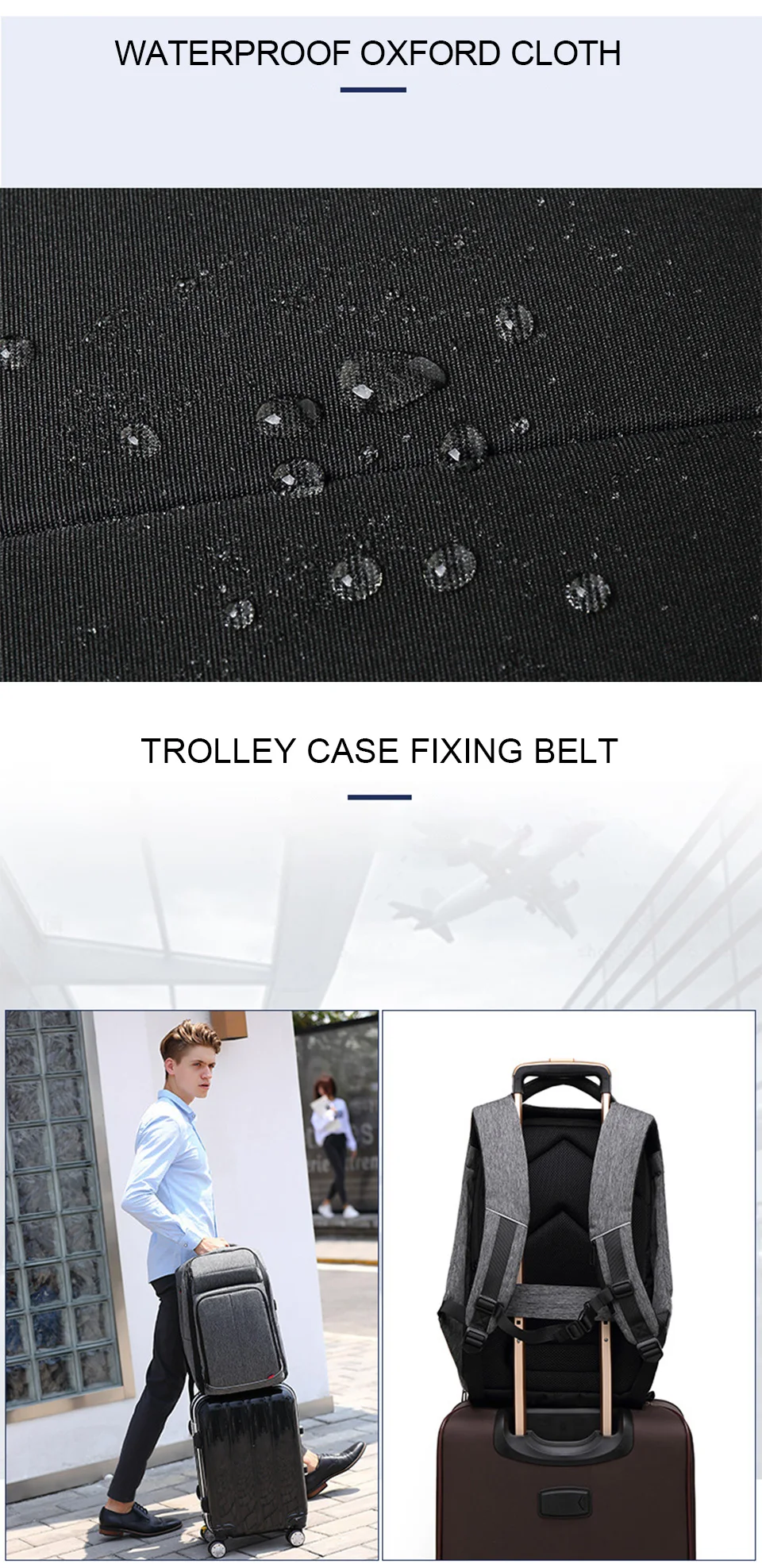 Travel Backpack Men Backpacks Male 15.6 17 Inch Laptop Backpacking Anti Theft Mochila Waterproof Bagpack Notebook Smart USB Bags (3)