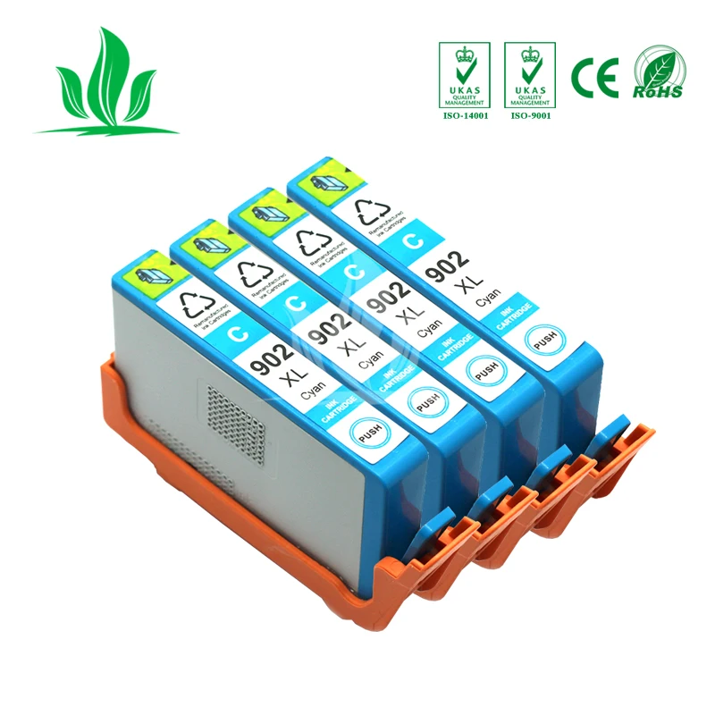 

4C PCS 902XL Compatible Ink Cartridge Replacement for HP 902 HP902 HP902XL OfficeJet Pro 6954 6960 6962 PRINTER