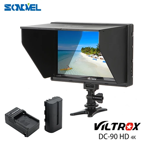 Viltrox dc-90 Clip-On 8.9 ''дюймовый 4 К IPS HD ЖК-дисплей Камера видео Мониторы Дисплей HDMI AV Вход для canon Nikon Sony Камера видео комплект - Цвет: DC-90HD Kit
