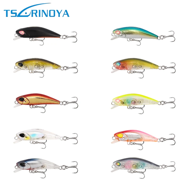 

Tsurinoya 10pcs/lot DW29 42mm/2.8g Minnow Fishing Lure Trout Swimbait Isca Carp Artificial Hard Fishing Bait
