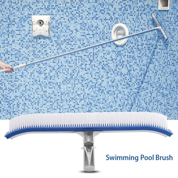 

Pokich 18 Inch Swimming Pool Wall Cleaning Brush Tool Durable Outdoor Floor Wall Tools Algae Remover Cleaner Scrubber
