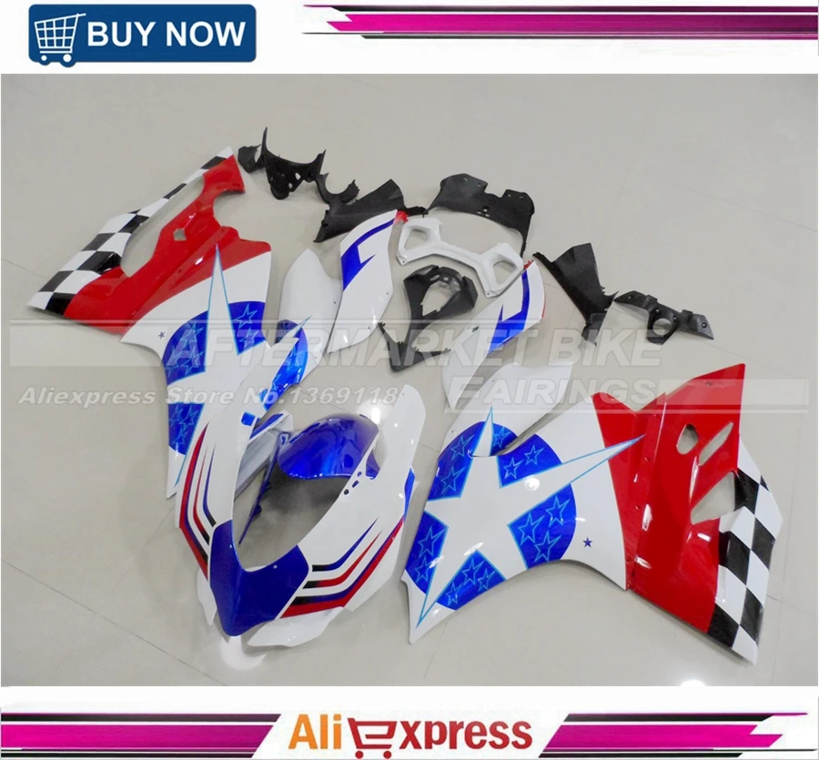 

CROSE STAR Aftermarket OEM Fitment Fairings Kits For Ducati 1199 899 100% Easy Installation Fairing Cowling Pearl White