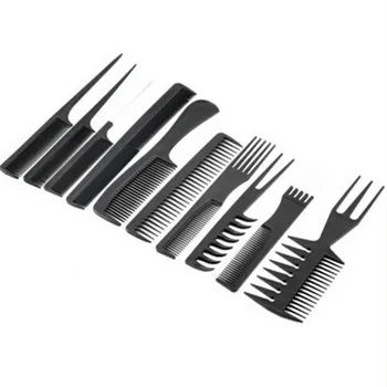 

10pcs Professional Hair Combs Kits Salon Barber Comb Brushes Anti-static Hairbrush Hair Care Styling Tools Set Kit for Hair -15