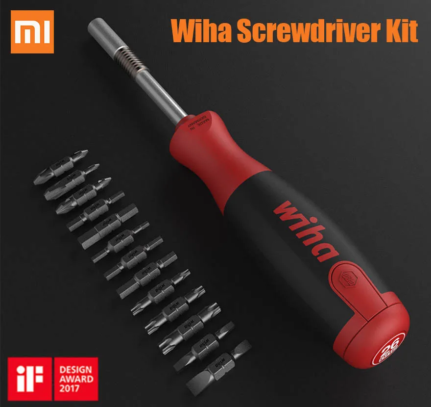 

Original Xiaomi mijia Wiha Daily Use Screw Driver Kit 26-in-1 Precision Magnetic Bits Hidden Magazine Design Screwdriver