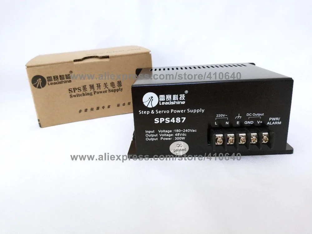 Leadshine SPS487 ультра компактный 48 VDC/7A нерегулируемый выключатель Питание с 180 250 В