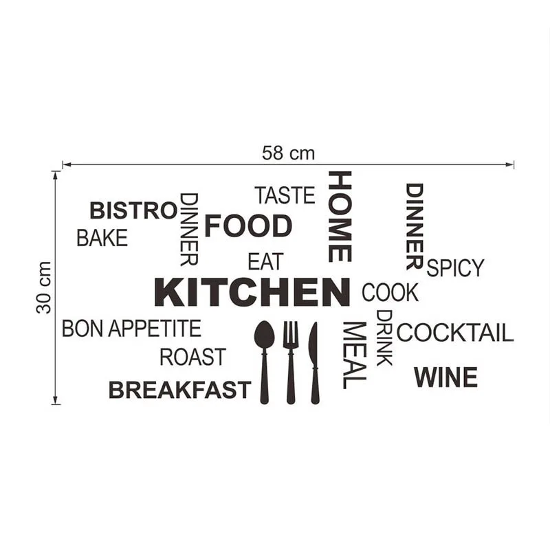 Home Decoration Europe America motto Wall Sticker Anti-oil Flat Wall Sticker Kitchen Wall Sticker English Wall Sticker PVC Mural Home Decoration Europe America motto Wall Sticker Anti-oil Flat Wall Sticker Kitchen Wall Sticker English Wall Sticker PVC Mural