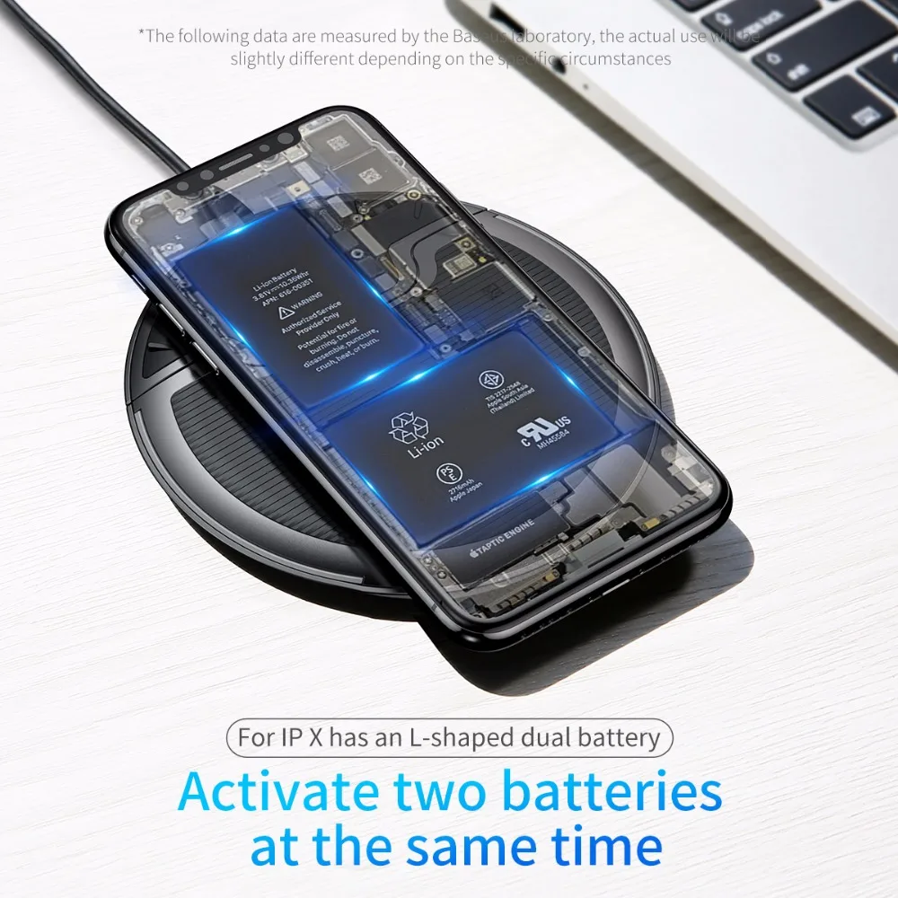  Baseus Faltbare Qi Drahtlose Ladegerät für iPhone 8/X Multifunktions Schnelle Drahtlose Lade für Sa