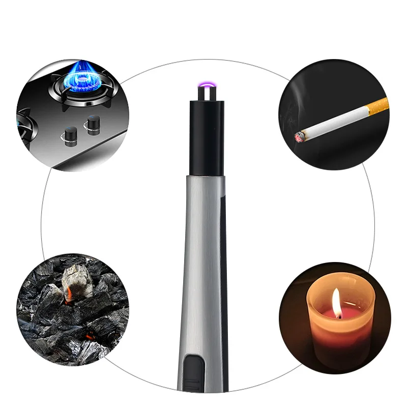 Регулируемая многофункциональный зажигалка USB дугой импульсного барбекю воспламенитель ветрозащитный электронные зажигалки для сигарет барбекю Кухня