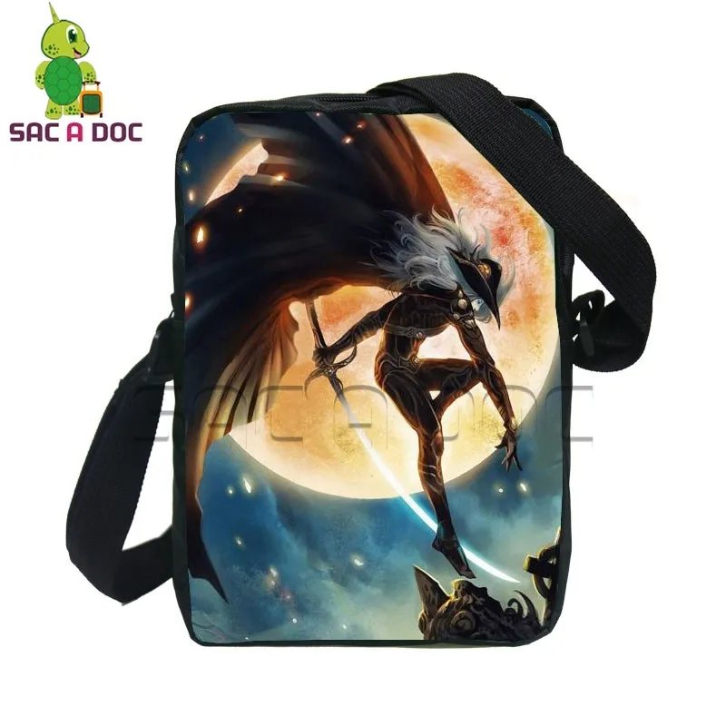 

Anime Vampire Hunter D:Bloodlust Women Men Mini Messenger Bag Vampire D Printing Boys Girls School Bags Travel Bag Kids Bookbag