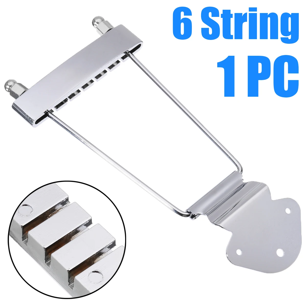 Brand New 6 String Jazz Guitar Bridge Trapeze Tailpiece Open Frame  Bridge For Archtop Guitar Accessories