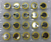 

Cncool 50pcs/ lot LIR2032 3.6V horizontal fillet welding foot battery LIR2032 coin cell battery welding foot fast shipping