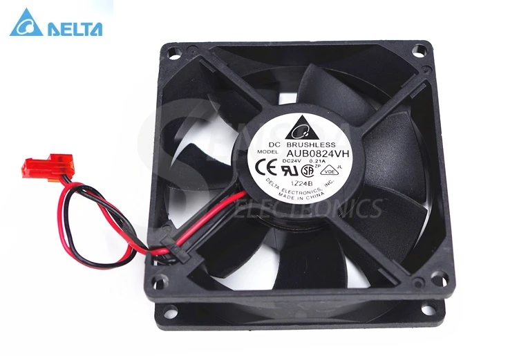 

DELTA AUB0824VH 8cm 80mm 8025 DC 24V 0.21A server inverter axial cooling fans blower