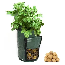 Картофеля PE Сумки выращивания сад горшки кашпо овощей посадки сумки мешки расти фермы дома и сада