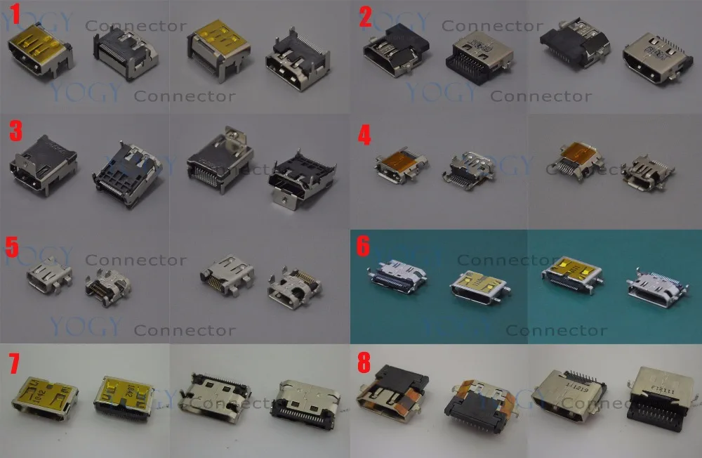 

16 Models Female HDMI connector + 4 Models micro mini HDMI socket port, fit for laptop, mobile phone and tablet
