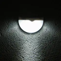 6 светодиодный свет Сенсор Солнечный светодиодный крыльцо лампа Панель огни Водонепроницаемый открытый забор Путь Сад Стены Солнечный