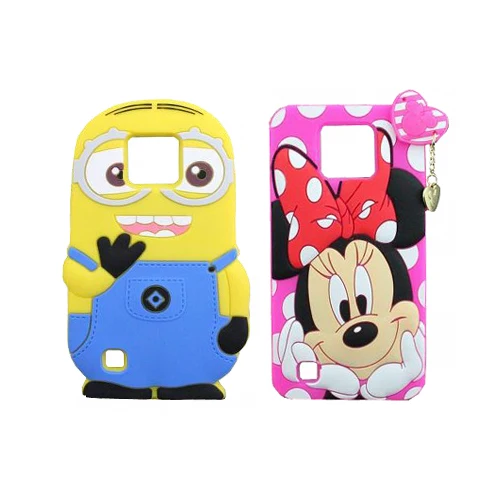 

3D X Cam Cartoon Case Lovely Unicorn Minnie Cat Tiger Silicone Soft Case Cover For LG X CAM K580 K580DS