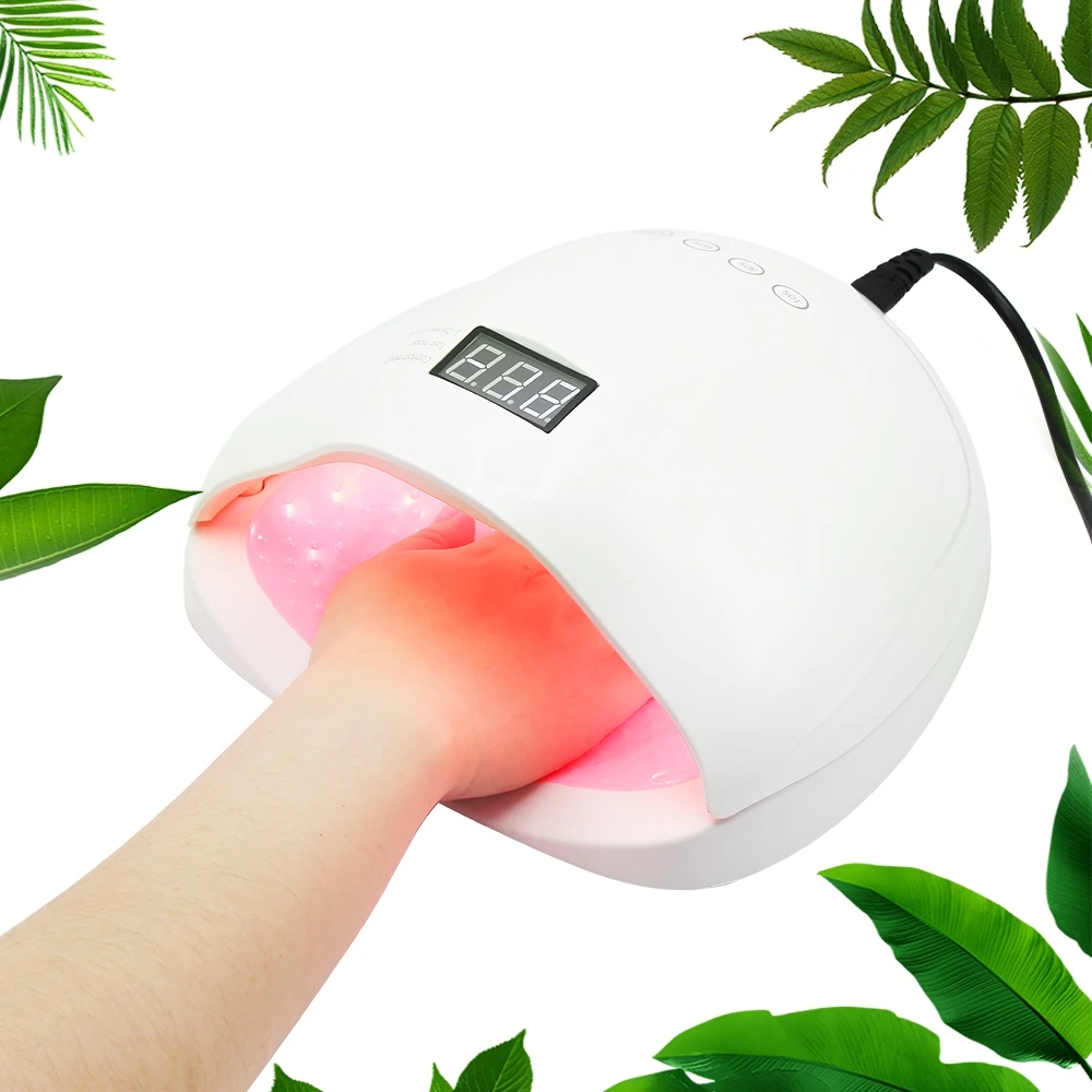 

2 in 1 UV / LED Nail Lamp Intelligent Induction Manicure Therapy Machine 24pcs LED digital display dry UV glue Sunshine nails
