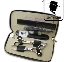SHIPPING 50%off Professional Barber Hair Scissors Cutting and Thinning Scissor Set Shears TEETH Hairdresser Flat Shear HM102