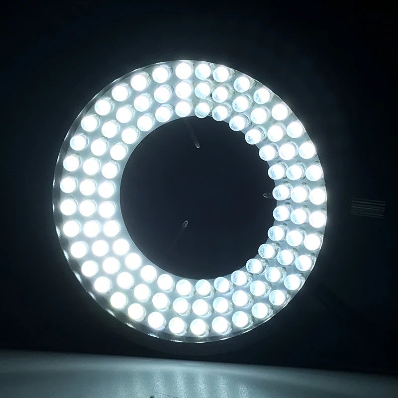  Industrial Camera CCD Vision Light Source Inner Diameter 50 mm 96 LED Ring Lamp Adjustable Brightne