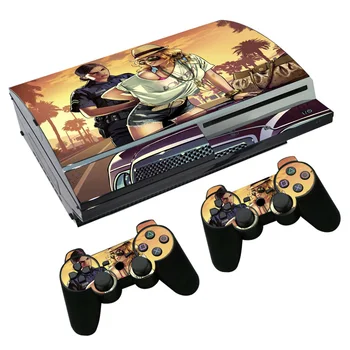 

free drop shipping popular design for camo skin for PS3 Fat Console and Two Controller Decals TN-PS3-2061