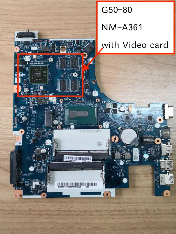 Бесплатная доставка Для lenovo G50-80 ACLU3/ACLU4 NM-A361 материнской платы с i3-4005U Процессор 2