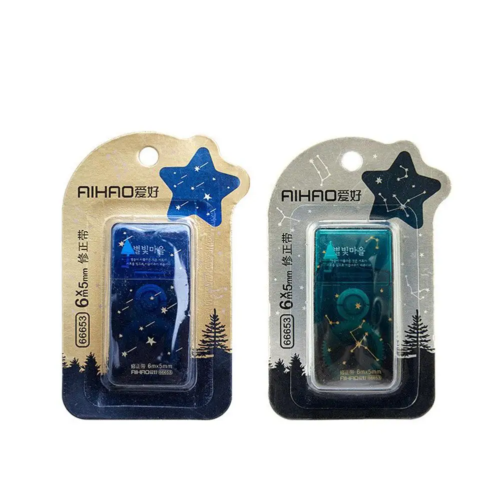 

12PCS/Set 5MM*6M AIHAO Moonlight Sky Series Korean students cute modified Correction Tape stationery office & school r20