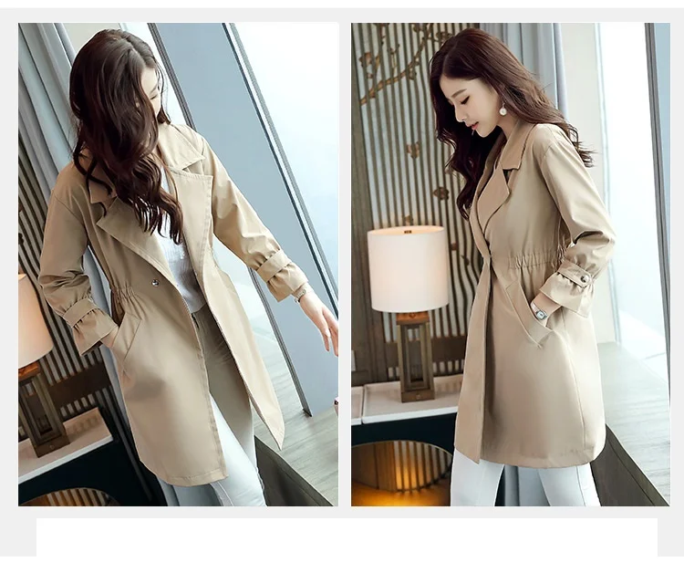 vent Trench 936 Green coréen Vêtements Manteau khaki Une coat Nouvelle 2019 Coupe Femme Qualité Femmes Mode Wine Supérieure Dames Hauts Acheter red Mince Printemps De WH2Y9bIeED