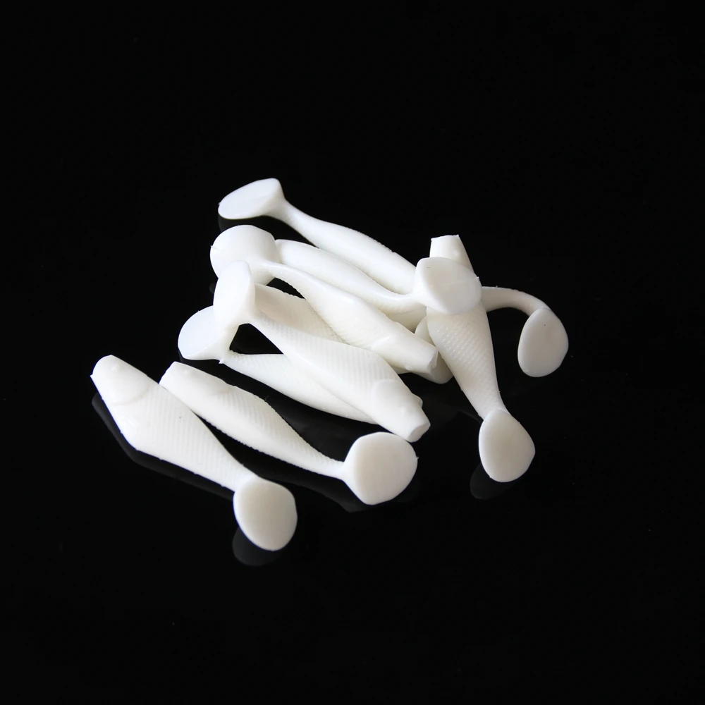 Spinpoler 50pcsLot Soft Fishing Lure Swimbait 50mm1.6g Magic Lures Carp Fishing Tackle Soft Shad Bait Worm Isca Artificial  (15)