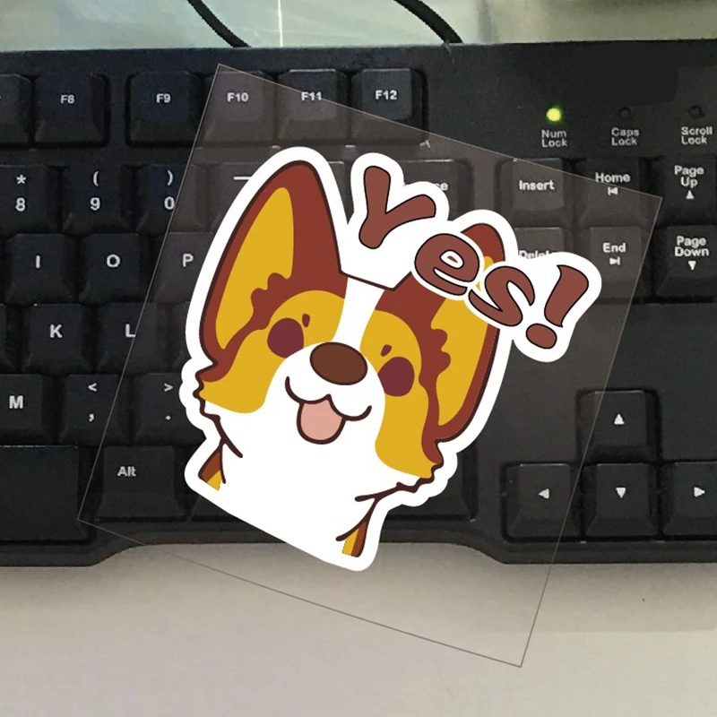 

Welsh Corgi Dog Stickers Car Stickers on Car Styling Laptop Sticker Decal Motorcycle Truck Auto Decals