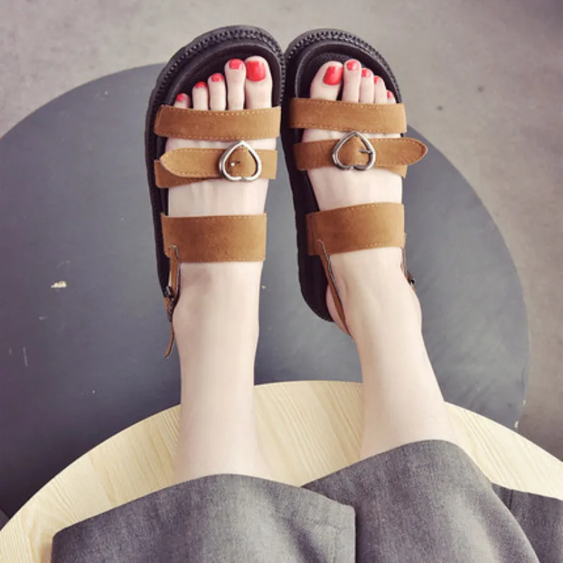 Womens Sandals 2019 New Summer Open Toe Women Shoes Fashion Platform Flat Shoes Casual Beach Sandals for Ladies Shoes