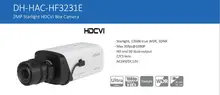 Free Shipping DAHUA CCTV Security Camera 2MP FULL HD Starlight HDCVI Box Camera Without Logo HAC-HF3231E