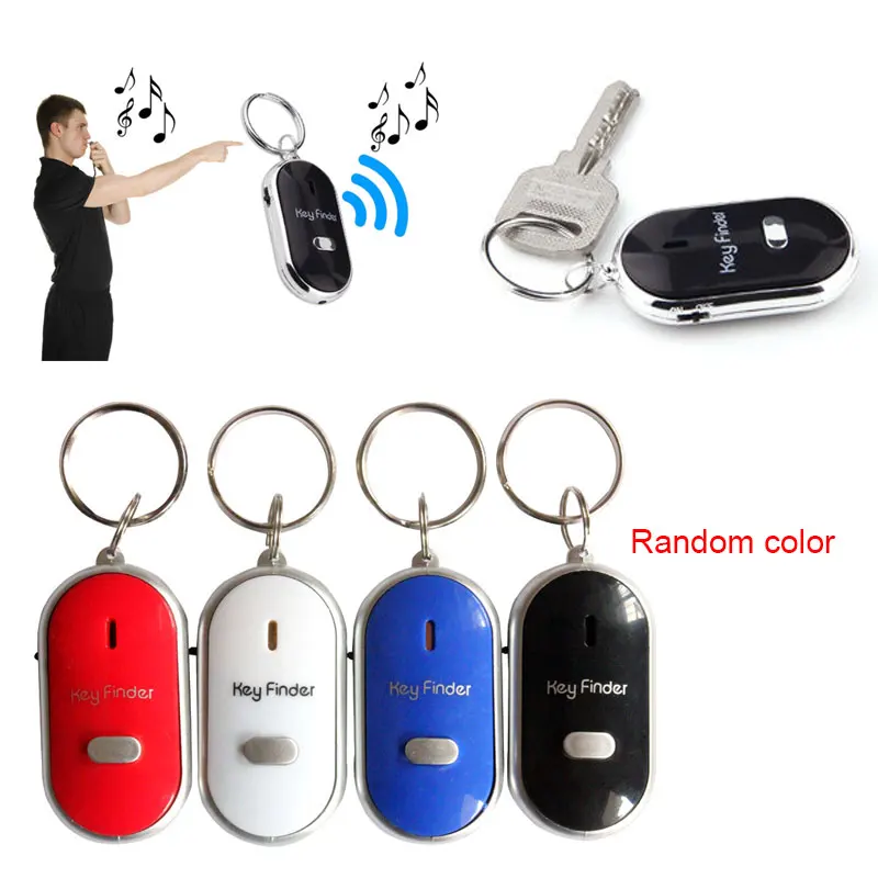 

Wireless Whistle Key Finder Flash Remote Control Locator Alarm Keychain LCC77