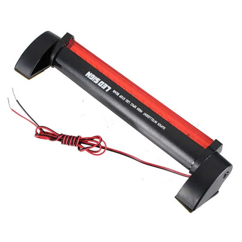 Car Signal Lamp Red Unversal Car Third 3rd Brake Stop Rear Tail Light Lamp Bulb Brake Lights Auto 12V 24LED Black Shell 21.5cm Car Signal Lamp Red Unversal Car Third 3rd Brake Stop Rear Tail Light Lamp Bulb Brake Lights Auto 12V 24LED Black Shell 21.5cm