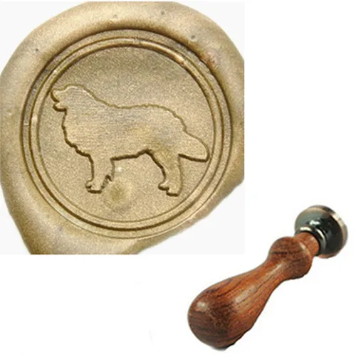  Golden Retriever Wax Seal Sealing Stamp Vintage Custom Picture Logo Wedding Invitation Sticks Spoon - 33008106680