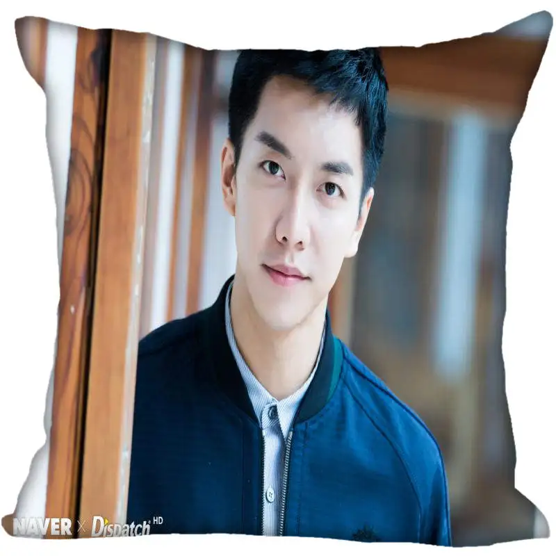 На заказ Kpop Lee Seung Gi печатные квадратные шелковые наволочки 40x40 см, 35x35 см одна сторона атласная Наволочка логотип - Цвет: 1