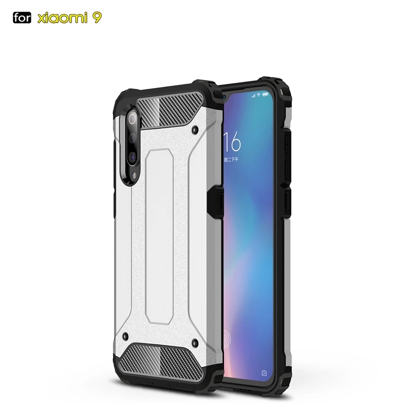 Для Xiaomi 9 Прочный Гибридный противоударный защитный чехол для задней панели