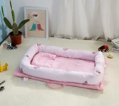 Портативная Детская кровать в кровати Новорожденный ребенок сна артефакт складной Bionic кровать, замена - Цвет: light pink