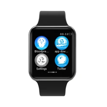 Caso para A Apple iOS SmartWatch Bluetooth Relógio Inteligente 1:1 iPhone Xiaomi Android Telefone Inteligente (Botão Vermelho)