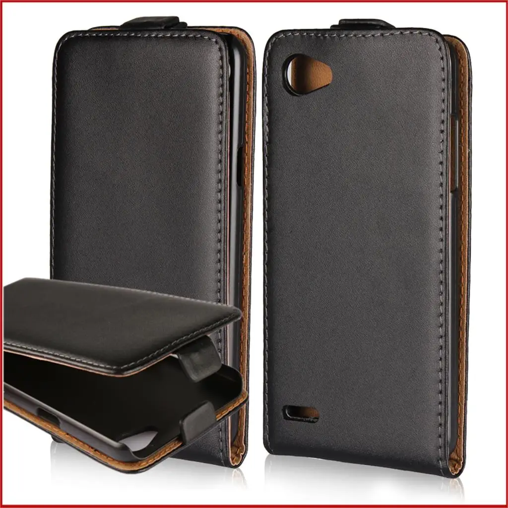 

Clamshell phone case for LG Q6 Q6+ pu leather case business holster Magnetic adsorption flip case coque fundas