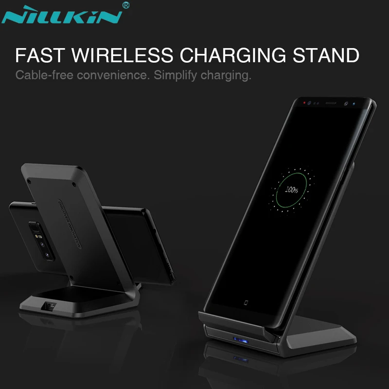 NILLKIN Qi Fast Wireless Charging Pad Stand for iPhone XS