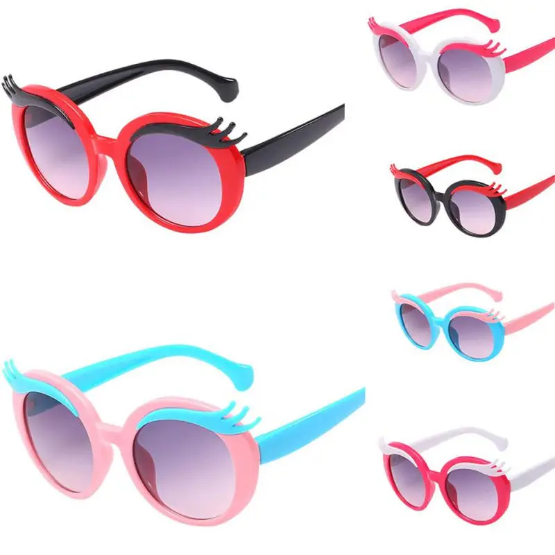 MUQGEW 6 Colors Kids Baby Children Sunglasses Anti UV Glasses Cartoon